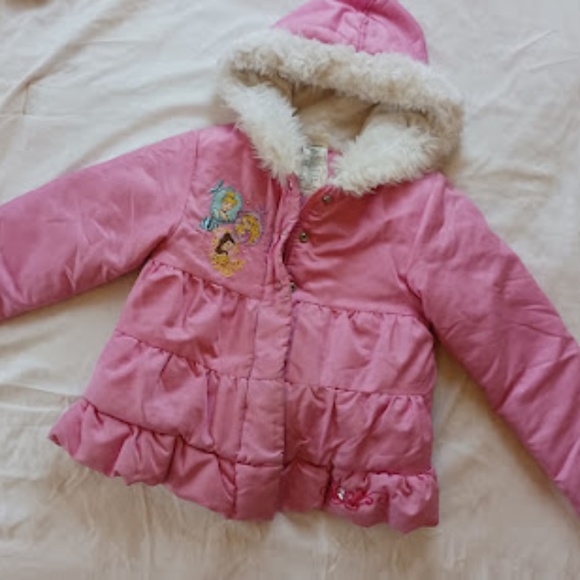 Disney Other - Pink Disney Princess cold weather jacket Girl's Size 7/8